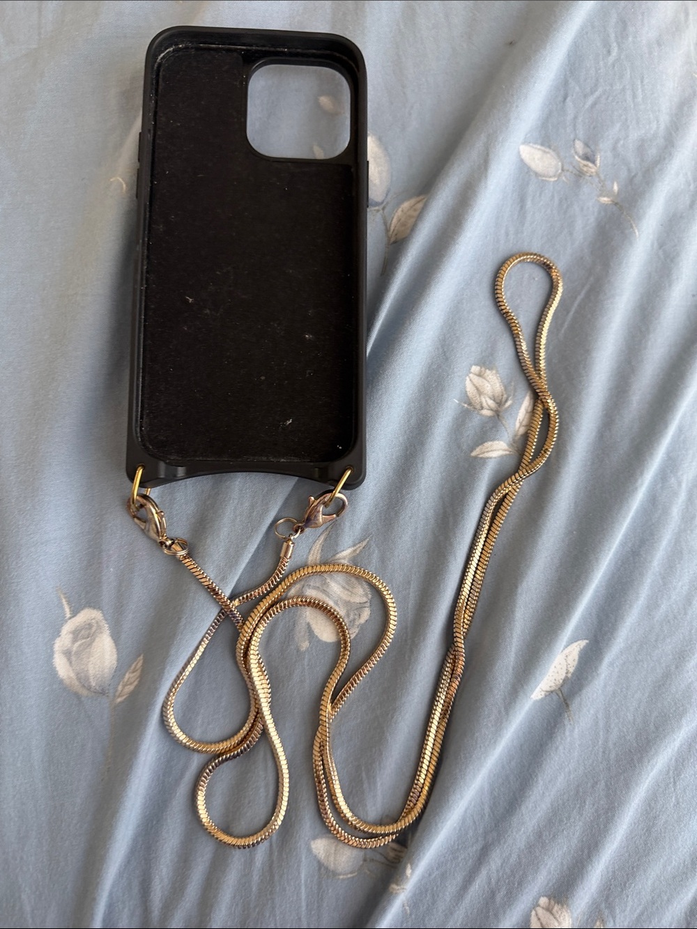 Bandolier Leather Crossbody PhoneCase w/Pink CherryDesign for iPhone 14 Pro Max - Picture 2 of 4